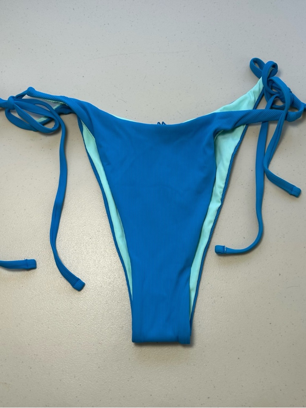 Berlook Blue Bikini Bottom Large Reversible New